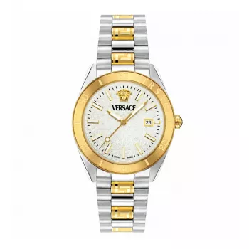 Zegarek męski VERSACE V-Race Swiss Quartz ze stali nierdzewnej, 42 mm, czarna tarcza VE8E00424