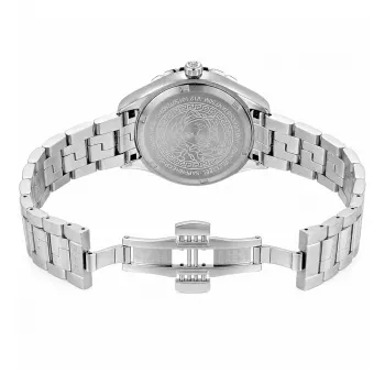 Zegarek damski Versace V-Race Swiss Quartz V12020015 - 35 mm, stal szlachetna, szafirowe szkło, biała tarcza