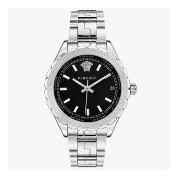 Zegarek damski Versace V-Race Swiss Quartz V12020015 - 35 mm, stal szlachetna, szafirowe szkło, biała tarcza