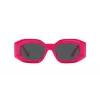 VERSACE VE4425U536787 Damskie okulary przeciwsłoneczne Cat Eye Havana Acetate Ciemnoszary Poliamid 54mm