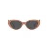 VERSACE VE4433U538387 Damskie okulary przeciwsłoneczne Cat Eye Havana 54mm