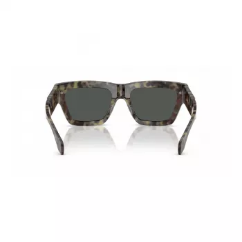 Okulary przeciwsłoneczne męskie VERSACE VE4464-545687, prostokątne, przezroczysta szara oprawka, ciemnoszare szkła, 52mm