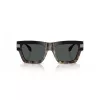 Okulary przeciwsłoneczne męskie VERSACE VE4464-545687, prostokątne, przezroczysta szara oprawka, ciemnoszare szkła, 52mm