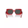 Okulary przeciwsłoneczne damskie VERSACE VE4478U550087 - czarna oprawka acetatowa, szare soczewki poliwęglanowe, szerokość soczewki 55 mm, 100% ochrona UV400