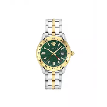 Zegarek męski Versace VE7C00623 41mm Stal nierdzewna Niebieska tarcza Chronograf