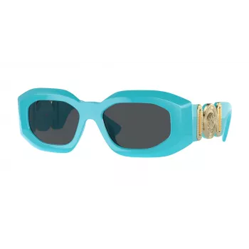 Okulary przeciwsłoneczne VERSACE damskie kocie oko VE4425U543987 Havana/Dark Grey 54mm