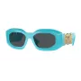 Okulary przeciwsłoneczne VERSACE damskie kocie oko VE4425U543987 Havana/Dark Grey 54mm
