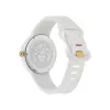 Zegarek damski Versace VE6G00123 Swiss Quartz 39 mm ze stali szlachetnej z czarnym skórzanym paskiem i srebrną tarczą