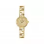 Damski zegarek Versace VE7A00323 28 mm ze szwajcarskim mechanizmem kwarcowym, białą tarczą i czarnym skórzanym paskiem