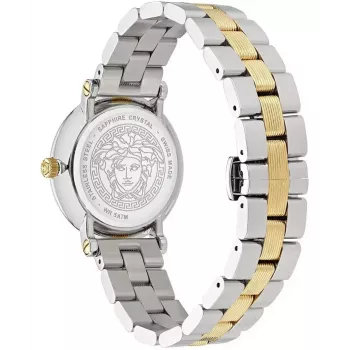 Zegarek damski Versace VE7F00423 kwarcowy 35mm biała skóra
