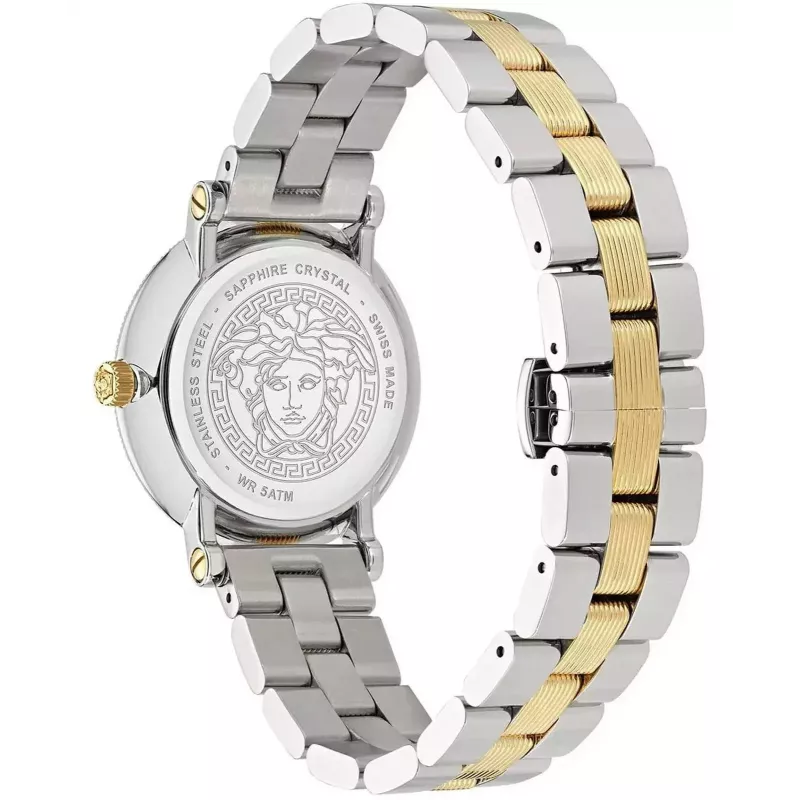 Zegarek damski Versace VE7F00423 kwarcowy 35mm biała skóra