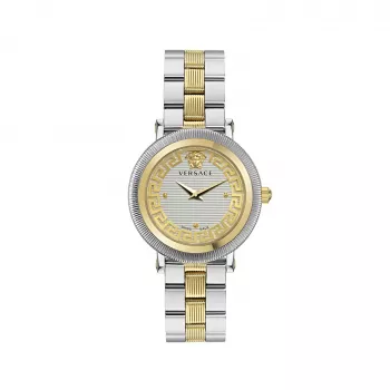 Zegarek damski Versace VE7F00423 kwarcowy 35mm biała skóra