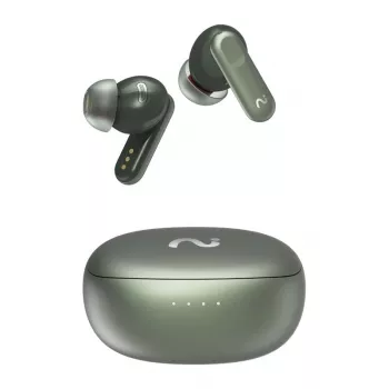 VIAIM Nano+ AI słuchawki douszne z dyktafonem zielone Bluetooth 5.3 IPX4 32GB ENC sterowanie dotykowe