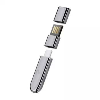 VIAIM Notekit AI Recording Dongle XFVI-D02 (Szary) – Dyktafon AI z 32GB pamięcią, podwójnymi mikrofonami MEMS, Bluetooth 5.0, USB-C