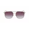 Victoria Beckham VB202S-712 Damskie Przesadzone Kwadratowe Okulary Przeciwsłoneczne Złota Metalowa Oprawka Brązowe Soczewki Gradientowe 59mm