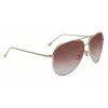 Okulary przeciwsłoneczne Victoria Beckham VB203S-712 damskie, złota oprawka, brązowe gradientowe soczewki 62mm