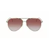 Okulary przeciwsłoneczne Victoria Beckham VB203S-712 damskie, złota oprawka, brązowe gradientowe soczewki 62mm