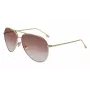 Okulary przeciwsłoneczne Victoria Beckham VB203S-712 damskie, złota oprawka, brązowe gradientowe soczewki 62mm