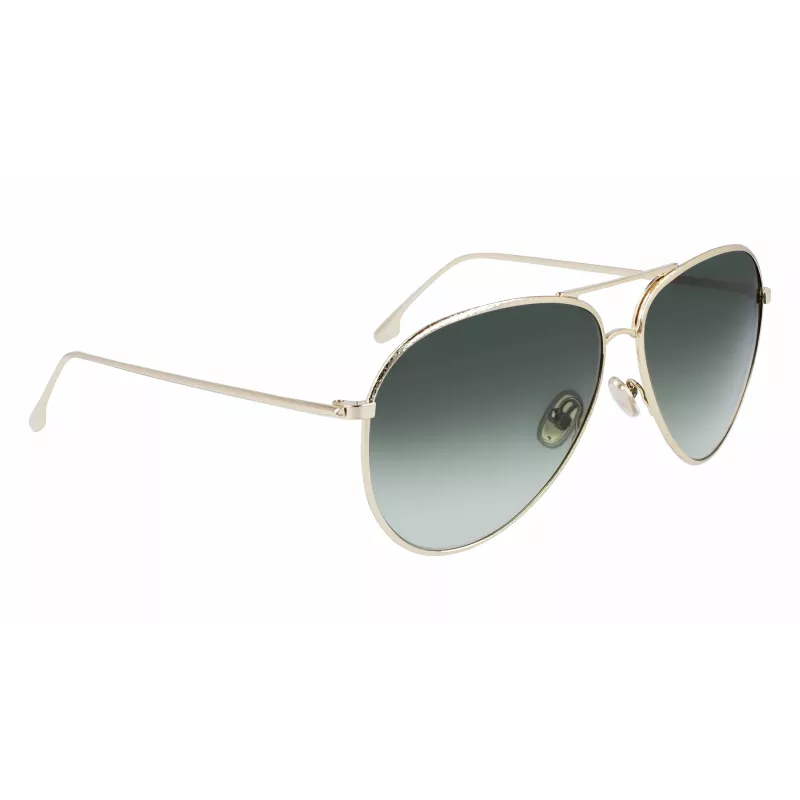 Okulary przeciwsłoneczne Victoria Beckham VB203S-713 Cat Eye Złote Brązowy Gradient 62mm