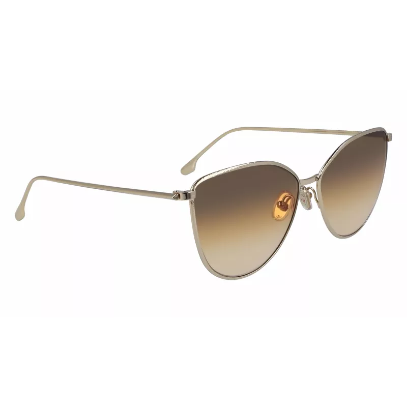 Victoria Beckham VB209S-708 Okulary przeciwsłoneczne damskie kocie oko Havana/Złoty 59mm
