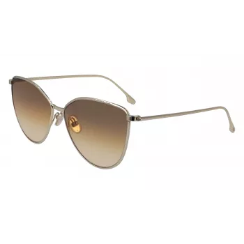 Victoria Beckham VB209S-708 Okulary przeciwsłoneczne damskie kocie oko Havana/Złoty 59mm
