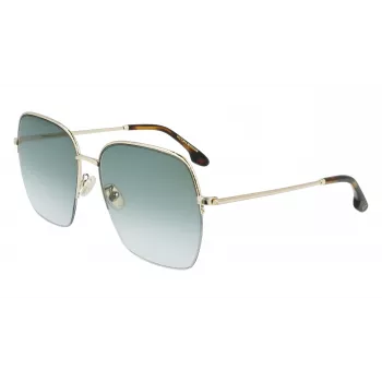 Okulary przeciwsłoneczne Victoria Beckham VB214SA-700 dla kobiet - oprawka z acetatu w kolorze Havana, soczewki brązowe gradientowe, 61 mm