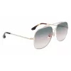 Victoria Beckham VB215S-756 Damskie kwadratowe okulary przeciwsłoneczne z acetatu Havana 59mm