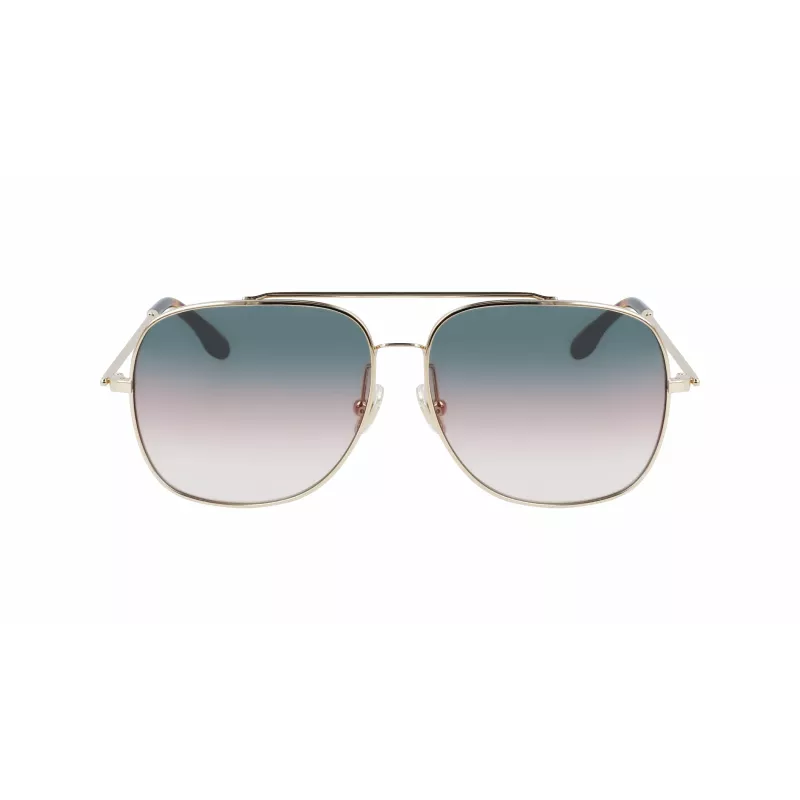 Victoria Beckham VB215S-756 Damskie kwadratowe okulary przeciwsłoneczne z acetatu Havana 59mm