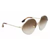 Victoria Beckham VB220S-702 Okulary przeciwsłoneczne damskie Oversized Square Gold Brown Gradient 64mm