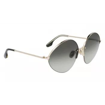 Okulary przeciwsłoneczne Victoria Beckham VB220S-713 damskie złote brązowe gradient motylkowe