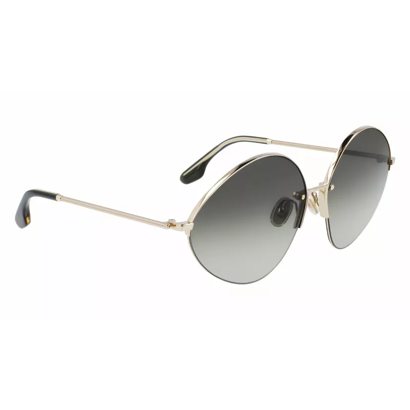 Okulary przeciwsłoneczne Victoria Beckham VB220S-713 damskie złote brązowe gradient motylkowe
