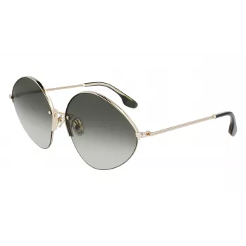 Okulary przeciwsłoneczne Victoria Beckham VB220S-713 damskie złote brązowe gradient motylkowe