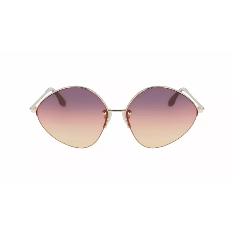 Okulary przeciwsłoneczne damskie Victoria Beckham VB220S-732 Złota oprawka Brązowe gradientowe szkła 64mm