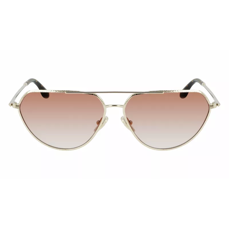 Okulary przeciwsłoneczne Victoria Beckham VB221S-725 damskie Havana acetat brązowy gradient 60mm