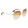 Okulary przeciwsłoneczne Victoria Beckham VB223S-708 dla kobiet - oprawka Havana z acetatu, brązowe soczewki poliwęglanowe, 56 mm