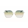 Okulary przeciwsłoneczne Victoria Beckham VB223S-727 damskie, oprawka Havana acetatowa, kwadratowa, soczewki brązowe gradientowe 56mm
