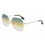 Okulary przeciwsłoneczne Victoria Beckham VB223S-727 damskie, oprawka Havana acetatowa, kwadratowa, soczewki brązowe gradientowe 56mm