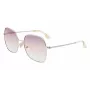 Victoria Beckham VB223S-728 Damskie Okulary Przeciwsłoneczne Metalowe Złote Brązowy Gradient 56mm
