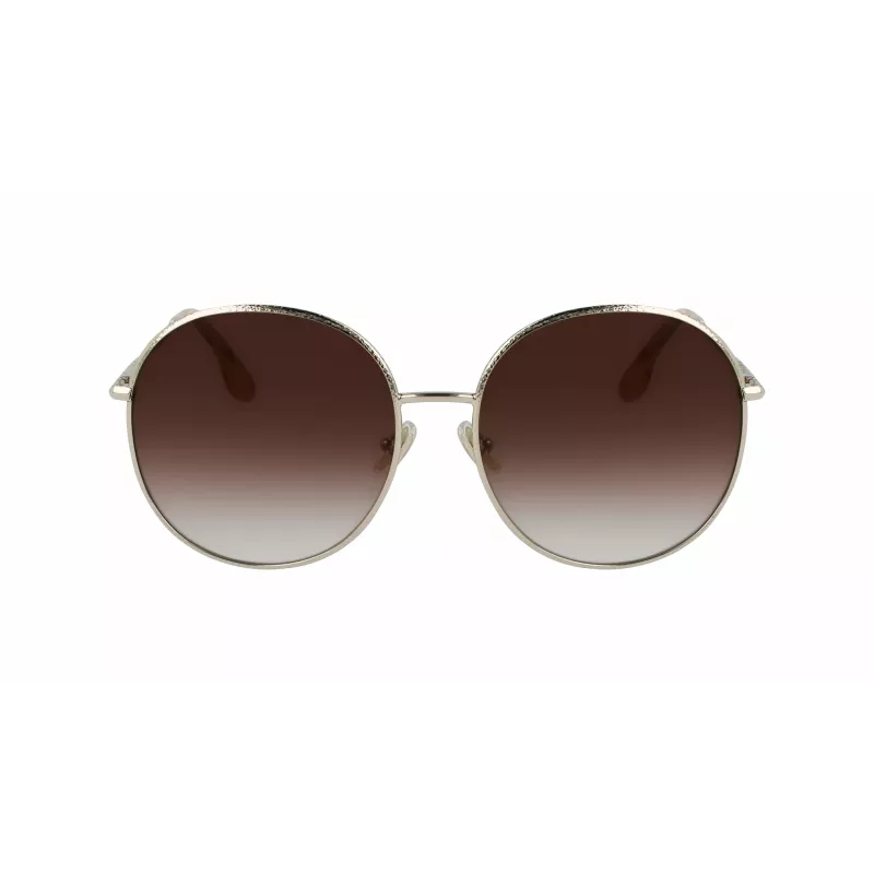 Okulary przeciwsłoneczne Victoria Beckham VB224S-702 dla kobiet Złoty/Hawana Brązowy Gradient 59mm