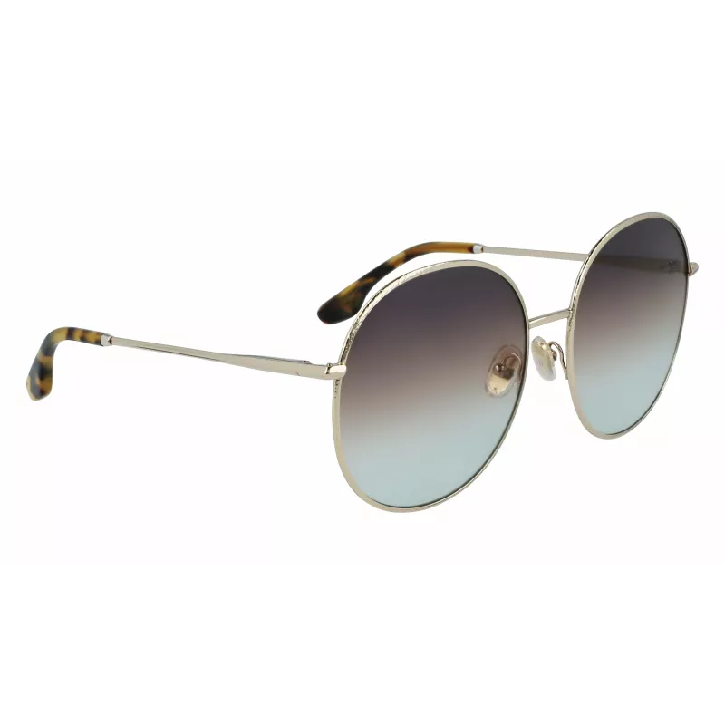 Okulary przeciwsłoneczne Victoria Beckham VB224S-730 dla kobiet - oprawka acetatowa, soczewki poliwęglanowe, 59mm