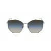Okulary przeciwsłoneczne Victoria Beckham VB225S-734 Damskie Oversize Kwadratowe - Oprawka z octanu w kolorze havana z brązowymi soczewkami gradientowymi - 59mm