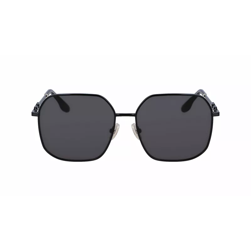 Okulary przeciwsłoneczne Victoria Beckham VB232S-001 dla kobiet - czarna oprawka, szare gradientowe szkła, 58 mm