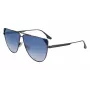 Victoria Beckham VB239S6309319 Damskie Przesadzone Kwadratowe Okulary Przeciwsłoneczne Czarny Acetat Szary Gradient Soczewki 63mm