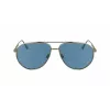 Victoria Beckham VB242S6114720 Damskie kwadratowe okulary przeciwsłoneczne Brązowo-złota oprawka Brązowe soczewki gradientowe 61/14/140 mm
