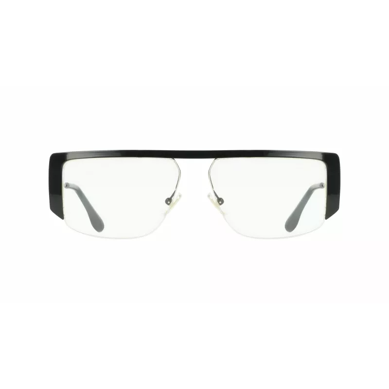 Okulary przeciwsłoneczne Victoria Beckham VB250S5913001 damskie, kwadratowe oversize - czarna oprawka, szare gradientowe szkła 59mm