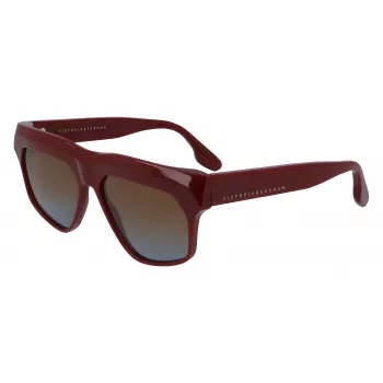 Okulary przeciwsłoneczne Victoria Beckham VB603S-604 dla kobiet - kwadratowa, oversize'owa oprawka acetatowa 56/15/145 mm