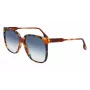 Okulary przeciwsłoneczne Victoria Beckham VB610SCB-212 dla kobiet, oprawka Havana acetat, kształt motylkowy, soczewki brązowe gradientowe 59mm