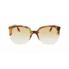 Victoria Beckham VB617S-222 Oversize Okulary Przeciwsłoneczne Damskie Motylkowe Havana Acetat Brązowy Gradient