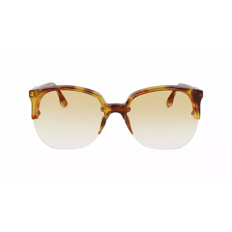 Victoria Beckham VB617S-222 Oversize Okulary Przeciwsłoneczne Damskie Motylkowe Havana Acetat Brązowy Gradient