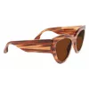 Okulary przeciwsłoneczne damskie Victoria Beckham VB628S-230 Butterfly Havana Acetate Brązowe Gradientowe Soczewki 55/21/145 mm